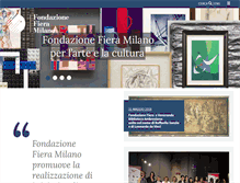 Tablet Screenshot of fondazionefieramilano.it